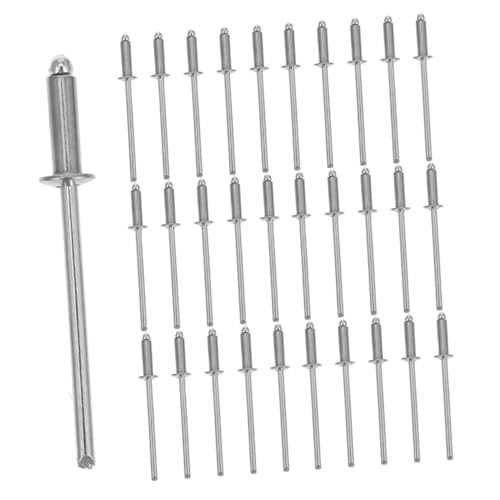 SEWACC 50 Pcs Dome Head Stainless Steel Blind Rivets for Metal Fabrication Easy Installation Smooth Surface for Electrical Projects High Strength