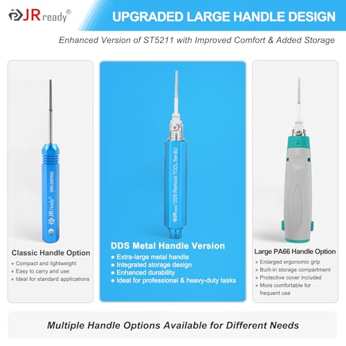 Image of JRready DDS Metal Storage Handle Pin Removal Tool Kit for Weather Pack Metri-Pack Connectors Automotive Depinning Tool with DRK-785084 AMP 1.5mm Superseal Removal Tool ACTCRH7A08