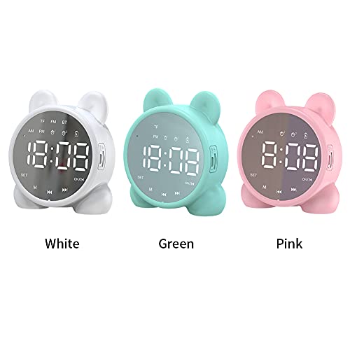 SDFLKAE Dual Alarm Clock Stereo LED Specchio