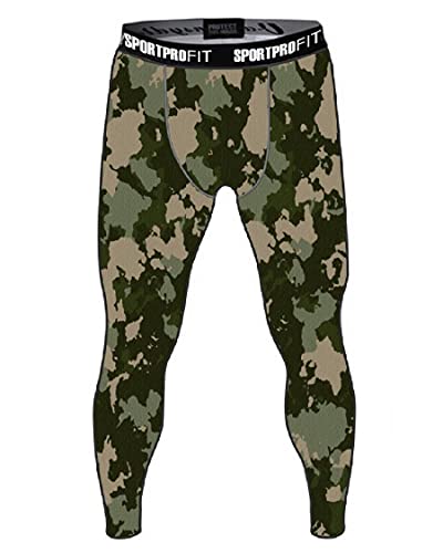 Calça Leg Masculina de Compressão Esportiva Estampadas (Ref.2, P-38-40)