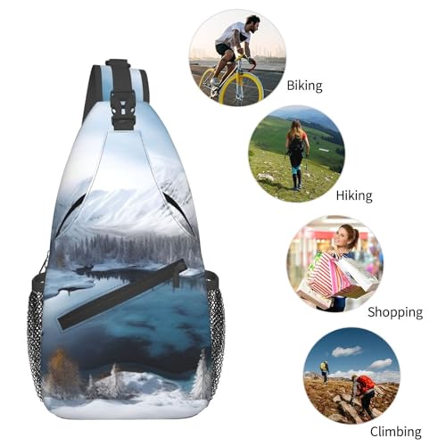 Bolso cruzado impermeable para trekking y viaje miniatura 6