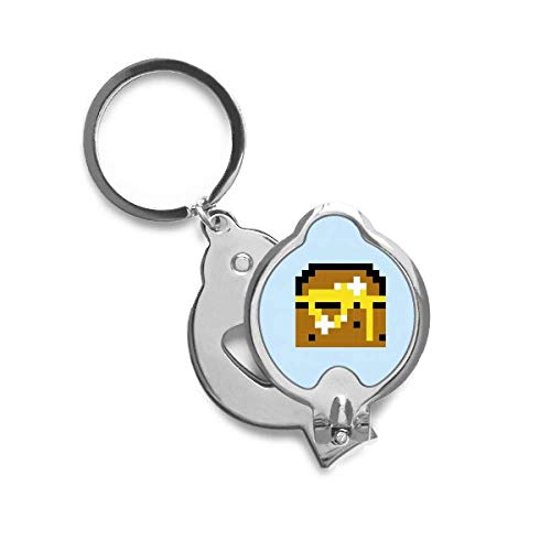 Coupe-ongles coupe précise motif pixel coffre au trésor de l'été