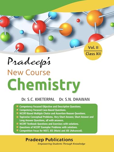 Image of Pradeep's New Course Chemistry for Class 12 (Vol. 1 & 2) Examination 2026-27