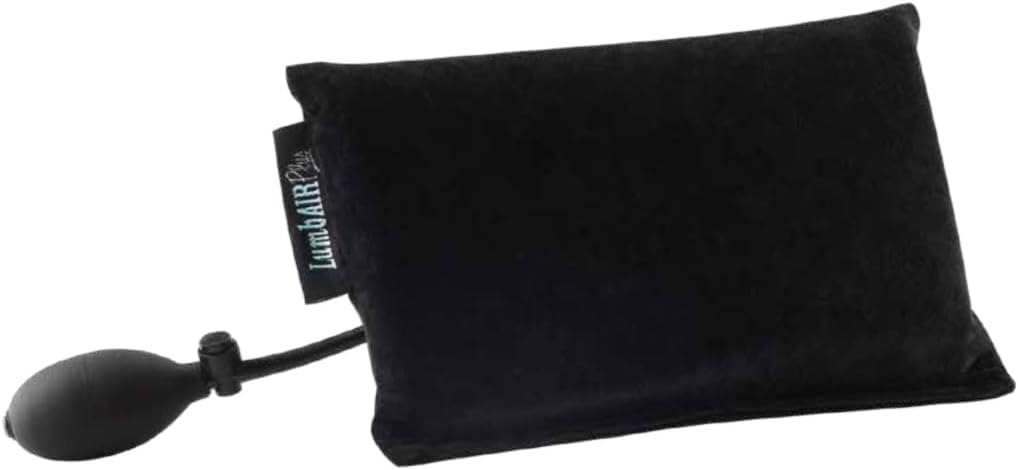 (Black) - LumbAir Plus Adjustable Back Support