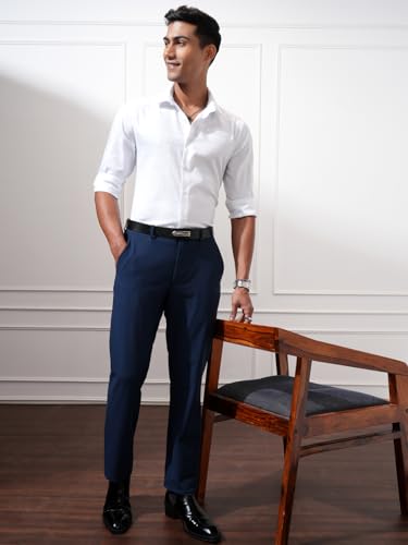 Image of Locomotive Men's Slim Fit Shirts | Self Design | Long Sleeves | Cutaway Collar | Casual Shirts | Stylish Shirt