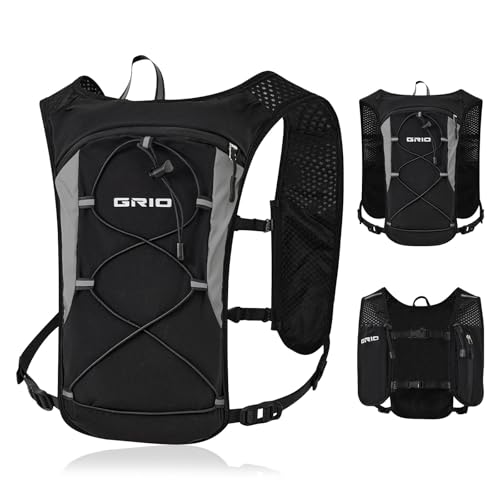 GRIO Hydration Running Vest Men, Water Backpack for Hiking