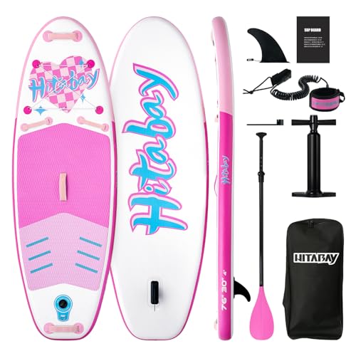 Kids Stand Up Paddle Board with Inflatable SUP Accessories, Durable, Lightweight, Wide Stable Design, Non-Slip Comfort Deck Inflatable Paddle Board for Kids