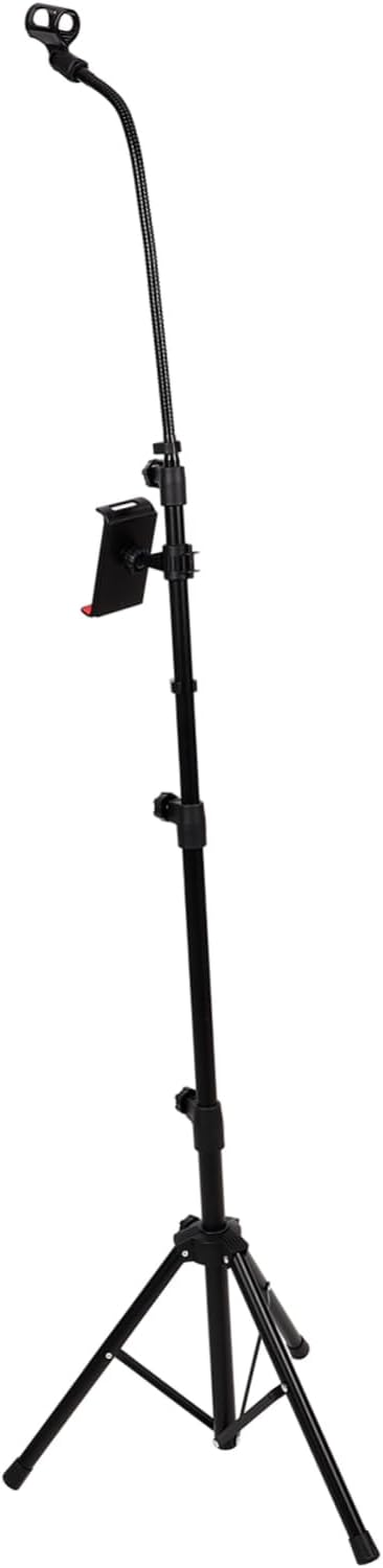 1set Adjustable Tripod Microphone Stand for Studio Stage Live Events Durable and Design Non-slip Base Compatible Microphones Includes Carry Bag