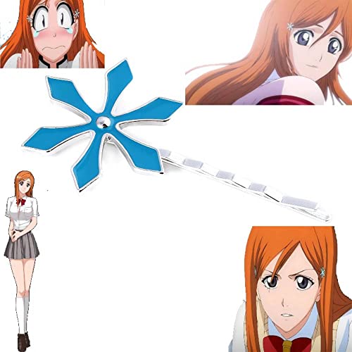 Orihime Inoue Anime Hair Clip - Shun Shun Rikka Hexagon Snow Hairpin - Halloween Cosplay Costume Gifts For Women And Girls (Orihime Inoue Hair Clip) #TOP1