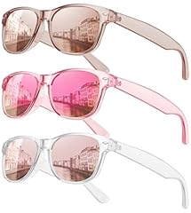 (3 Pack) Gold Mirrored/Purple Pink Mirrored/Pink Mirrored