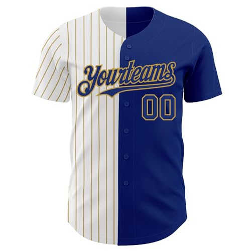 Camiseta de béisbol personalizada a rayas, nombre y número impresos cosidos, para hombres, mujeres y niños miniatura 2