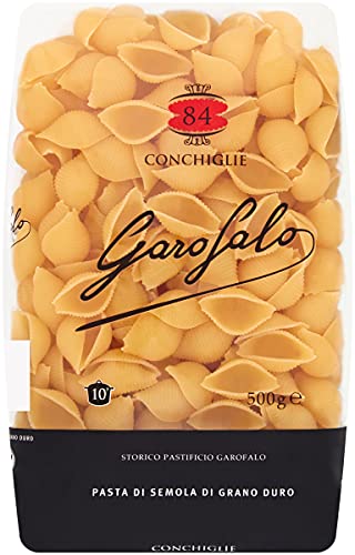 Garofalo Conchiglie, Italian Dried Pasta Shells, 500g (Pack of 1)