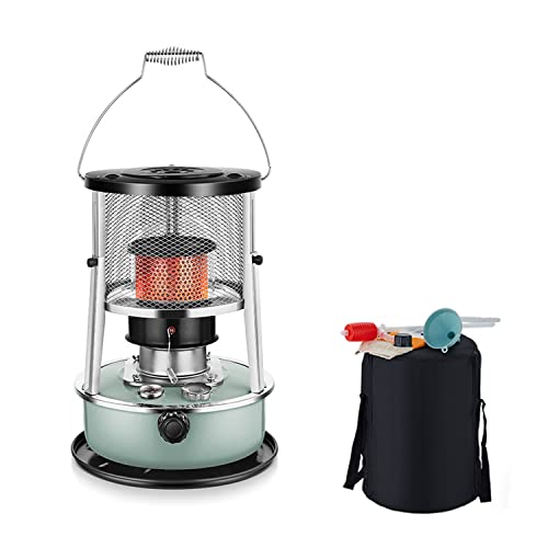 Estufa de calefacción de petróleo verde Calentador de petróleo Sin electricidad Estufa con mochila a prueba de viento Diseñado como estufa de emergencia y cocina de emergencia Durabilidad Ca Cover