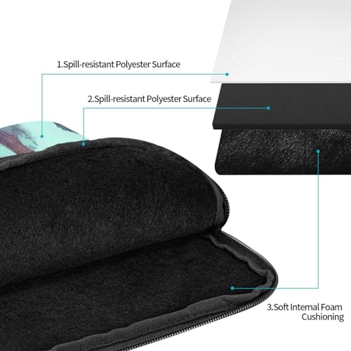 Fairytale Castle Laptop Sleeve Case 10 Inch Suitable for Notebook Computer Tablet Traveling Carrying Simple Case3