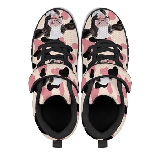 Children's Single Buckle Sneakers Animal Print Running Shoes Anti-Skid Mesh Sneakers for Walking3