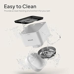 VOLUAS Automatic Cat Feeder, 4L Timed Dry Food Dispenser for Cats & Dogs — photo 6 of 6