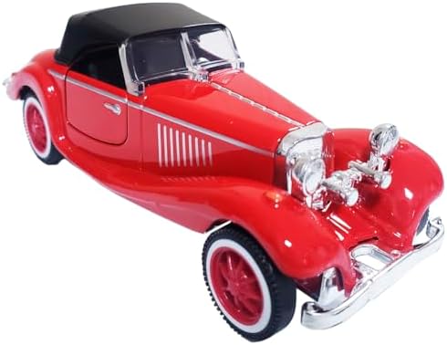 Carrinho De Ferro Mercedes 500k Miniatura Vintage Coleção 1/32 Clássicos (Vermelho)