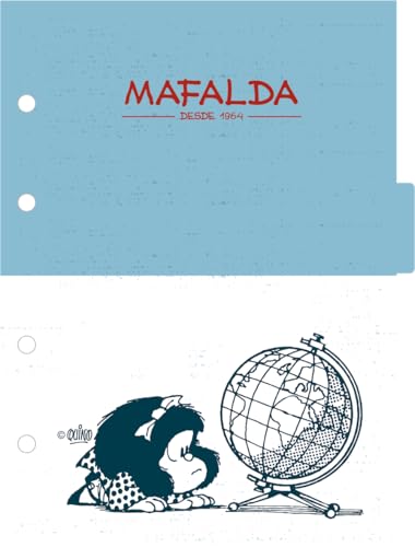 Jandaia - Caderno Argolado Cartonado Colegial Mafalda 160 folhas