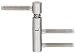 Produktbild Gedotec Türscharnier Zimmertür Einbohrband steigend Türband Variant 5450 | Anschlag: DIN links | Tragkraft bis 40 kg | Metall vernickelt | MADE IN GERMANY | 1 Stück - Scharnier Innentüren & Holztüren