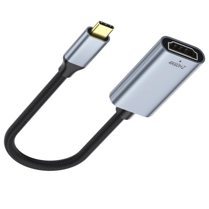 Convertidor USB-C a HDMI hembra para conectar tu portátil al monitor de la oficina en casa