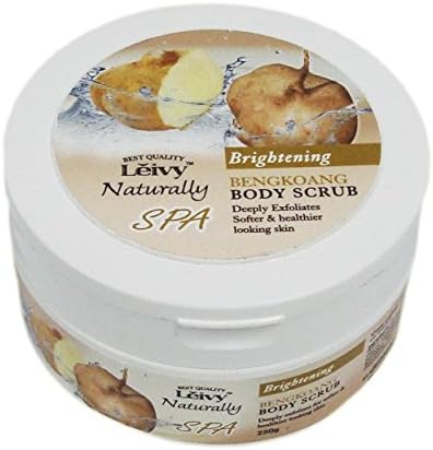 Leivy Bengkoang Body Scrub 250gm / 9oz (Pack of 16 Jars) - FREE EXPRESS SHIPPING - GET IN ONE WEEK - EXFOLIATING, MOISTURIZING, CLEANSING