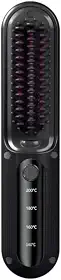 Escova Alisadora De Cabelo Mini Escova Alisadora De Cabelo Portátil Sem Fio USB(preto)
