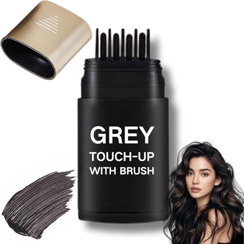Safe and Convenient Hair Colour Stick,Root Touch Up, 2 in 1 Instant Hair Dye Comb with Comb Applicator, Instant Waterproof & Sweat-Proof Hair Dye Stick,Even And Effective Hair Concealer(Black)