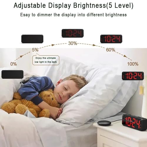 Double alarme vibrante avec shaker de lit et 4 variateurs d'intensité lumineuse - 7