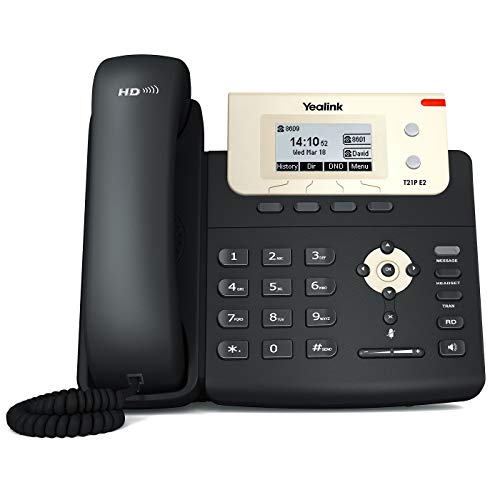 Yealink SIP-T21P E2 Bundle of 2 Entry-level IP phone 2 Lines HD voice PoE LCD