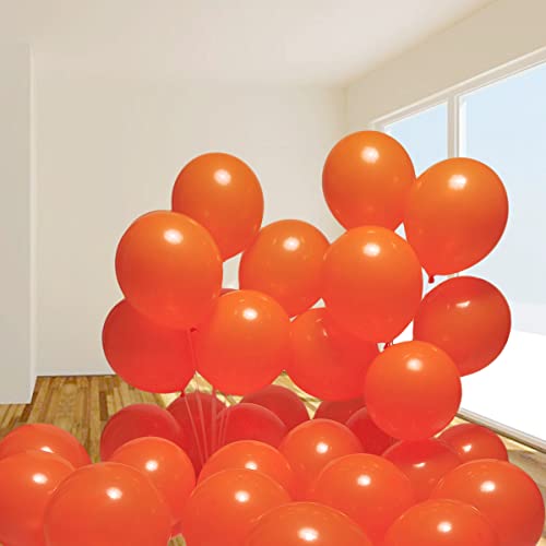 Image of 300 Pack Orange Balloons 12 inch Orange Latex Party Balloon Bulk for Various Party Events Decorations