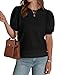 Short Sleeve Shirts for Women Plus Size Clothes for Women Ladies Tops and Blouses Work Fashion Spring Summer Business Casual Outfits Old Money Sweaters Loose Fit Oversized Tshirts 2026 Black 2XL
