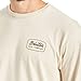 Brixton Jolt Long Sleeve Standard T-Shirt Cream/Black, Medium