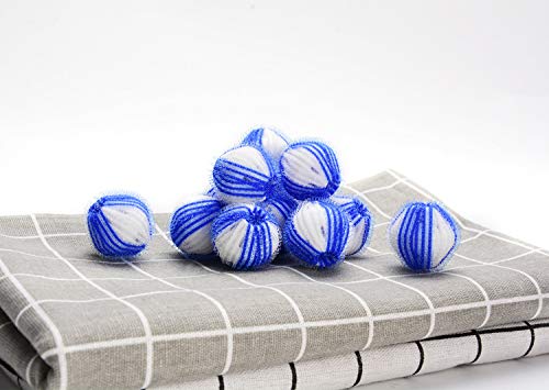 JUSTDOLIFE 12 peças Bola secadora Remoção de cabelo Reutilizável Magic Laundry Ball Lavar Bola