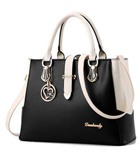 Dayfine Women's PU Handbag Love Pendant Briefcase Ol Large Capacit Shoulder Shopping Bag