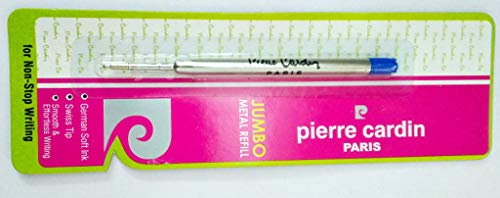 2x Pierre Cardin Jumbo Metal Refill (Fits Parker Ballpens) Sealed,Blue Ink, New
