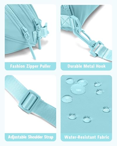 Image of Gitus Gifts for 6 7 8 9 10 Year Old Girls Purse Mini Nylon Crossbody Shoulder Bum Bags with Adjustable Straps