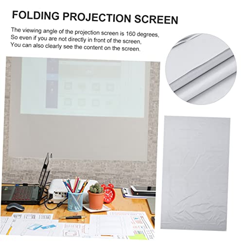 Écran de projection 100 pouces DOITOOL portable avec ruban adhésif double face pour bureau - 5