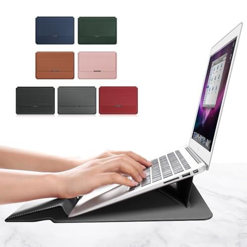 Étui MacBook Neo A18 Pro 2026 fini cuir premium bleu foncé