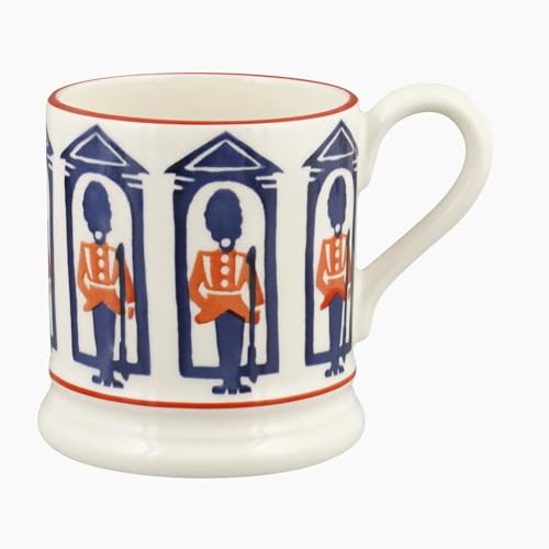 Emma Bridgewater Large Mug 1/2 Pint, Ceramic Coffee Cup Large -Cappuccino, Latte, Coffee, Tea Cup - Beautiful Mugs, Birthday Gift - Coffee Mug King's Guard 1/2 Pint Mug