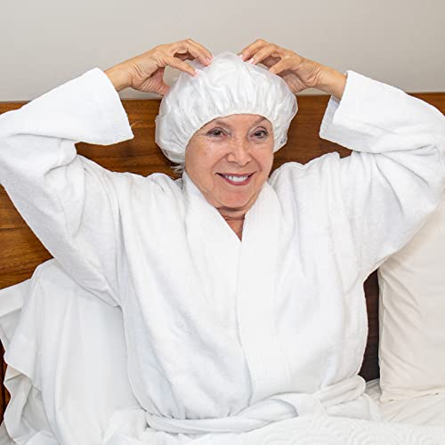 Stryker - Sage Pre-moistened Shampoo Cap - 40 Packages, Ultra-soft Fabric Lining, with Shampoo, Conditioner, Detangler & Rinse-free, Hypoallergenic - Image 3