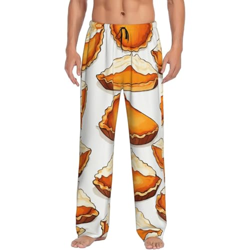 Pantalon de pyjama pour homme noir imprimé alimentaire taille XXXL avec poches