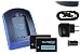 Produktbild 2 Akkus + Ladegerät (Netz+Kfz+USB) für DMW-BMB9 // Panasonic Lumix DMC-FZ40 FZ45 FZ72 FZ82 ... / Leica V-LUX 2, 3... s. Liste!