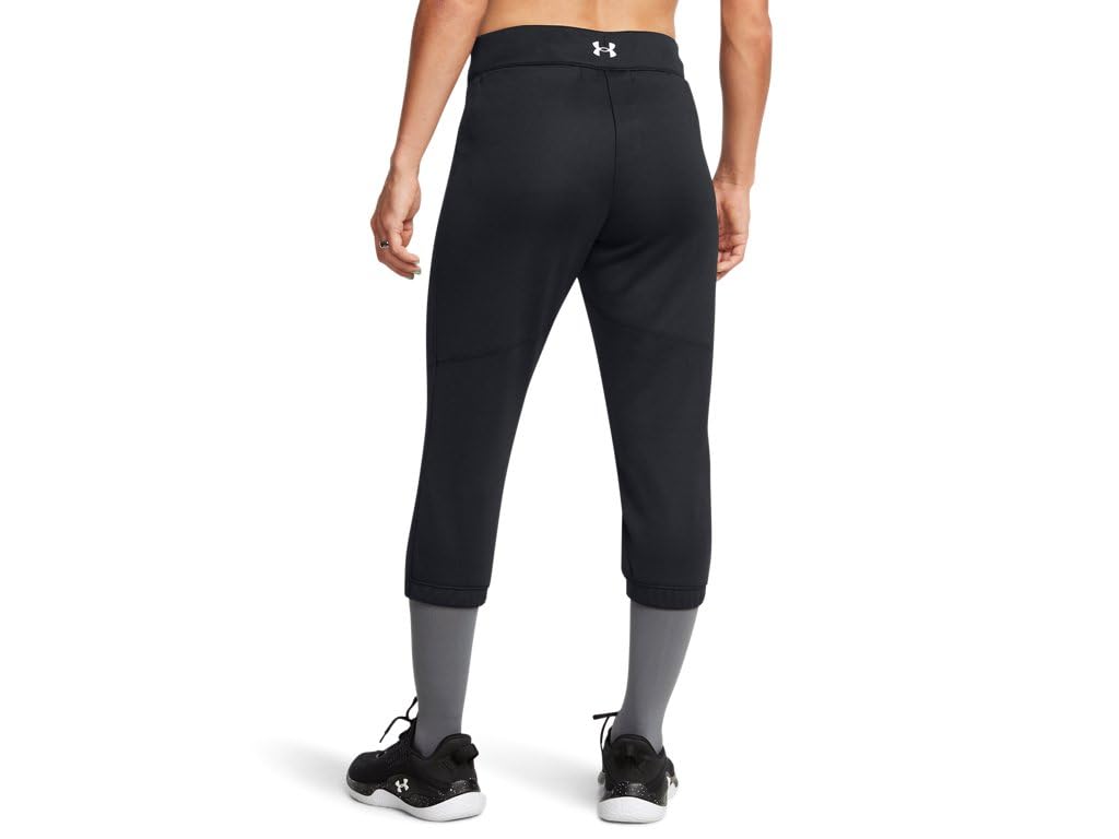 Under Armour Womens Utility Pro Beltless Pants - Lightweight and Durable for Softball Games XL Black-White