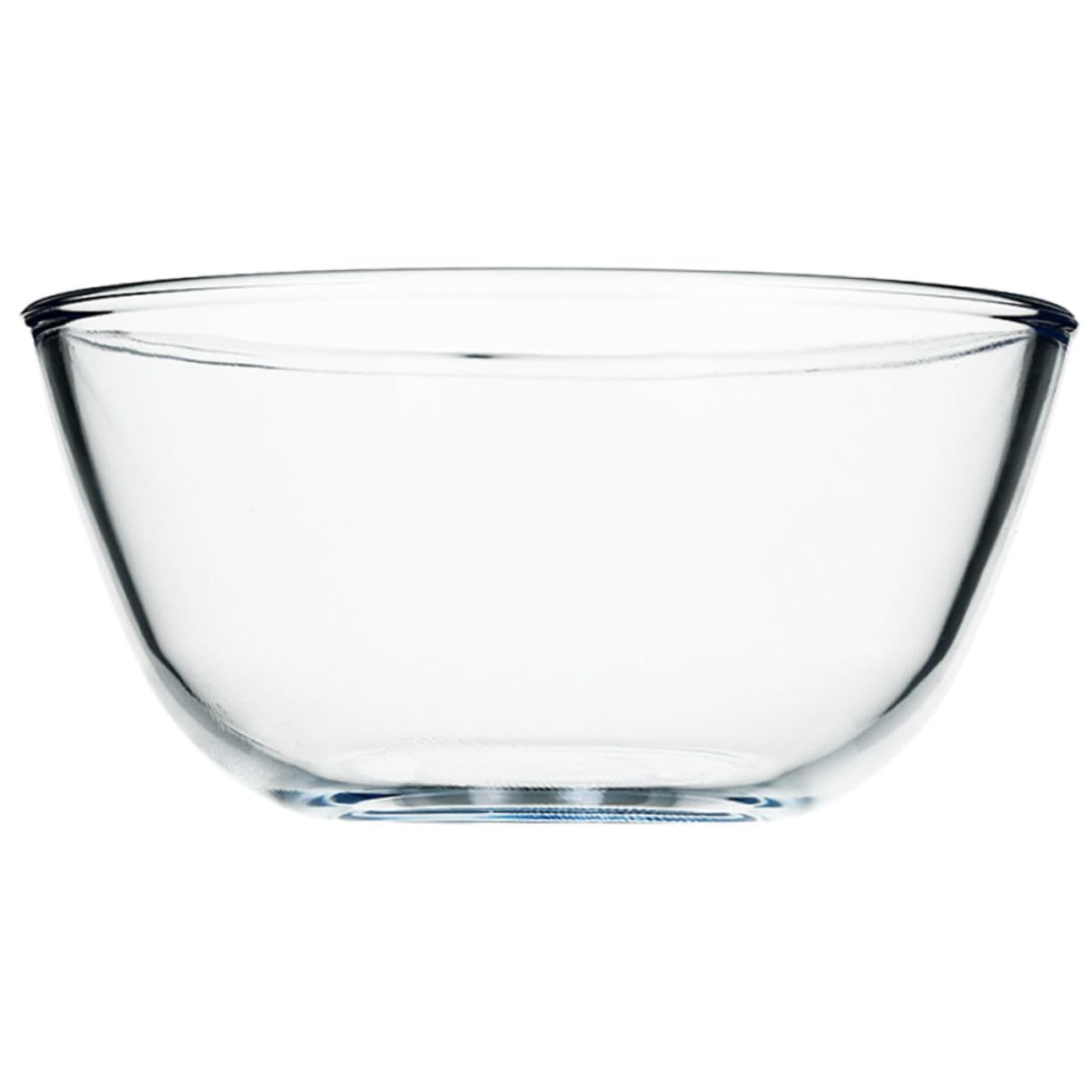 Cabilock Durchsichtige Glasschale 2700ml aus Glas Runde Salatschüssel