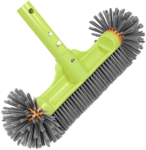 13″ Poolbürste für Folienpool, 33cm Pool Bürste Pool Reinigung, Poolbesen mit Halbkugelförmigen, EZ-Clip Pool Reinigungsbürste, Poolbürsten für Poolwand, Poolbürsten Nicht mit Tele