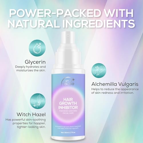 Image of VENUS VISAGE Hair Inhibitor 50ml, Upgraded Hair Growth Spray, Non-Irritating, Removal for Body, Face, Arm, Armpit, Leg for Men and Women