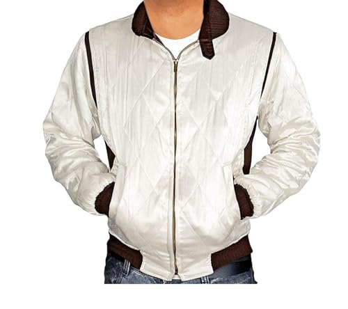 Mens Scorpion Logo Ryan Gosling Drive Satin Bomber Jacket - Quilted Embroidered Lightweight loose fit Party Jacket