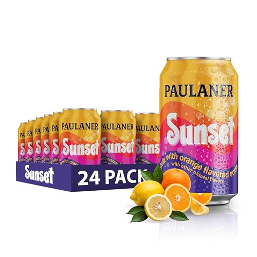 Image of Paulaner Sunset Orange Cola Soda Soft Drink | Fruity European Natural Sugar Spezi Soda Made in Germany | Vegan and Gluten-Free (24 Pack, Classic)