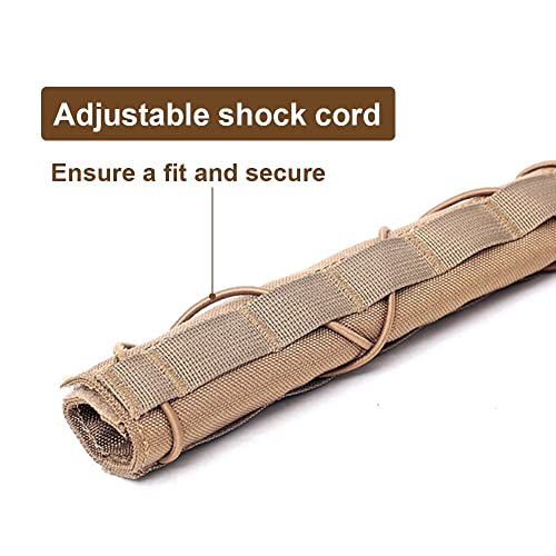 MiOYOOW Suppressor Cover, Adjustable Silencer Cover with Molle System for Touring Climbing Hunting Shooting (8.66''*5.51'') - Image 4