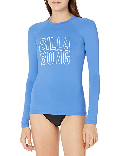 Billabong Women's Classic Long Sleeve Rashguard, Moroccan Blue, L